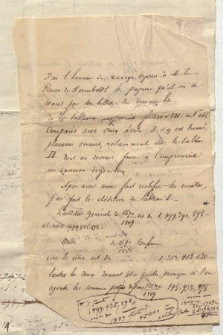 Brief von Unbekannt an Alexander von Humboldt