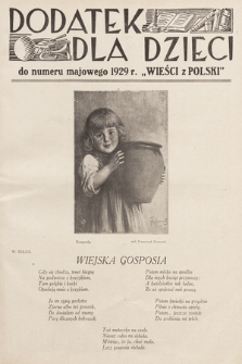 Dodatek dla Dzieci do [...] „Wieści z Polski”. 1929, nr 5