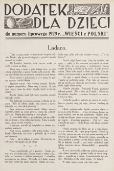 Dodatek dla Dzieci do [...] „Wieści z Polski”. 1929, nr 7