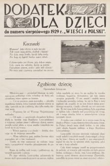Dodatek dla Dzieci do [...] „Wieści z Polski”. 1929, nr 8