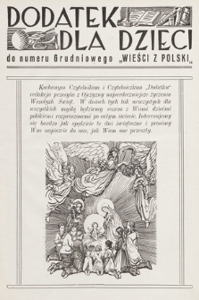 Dodatek dla Dzieci do [...] „Wieści z Polski”. 1929, nr 12