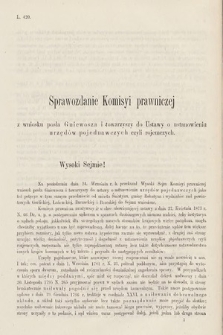 [Kadencja III, sesja V, al. 96] Alegata do Sprawozdań Stenograficznych z Piątej Sesyi Trzeciego Peryodu Sejmu Krajowego Królestwa Galicyi i Lodomeryi wraz z Wielkiem Księstwem Krakowskiem z roku 1874. Alegat 96