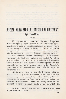 Saper i Inżynier Wojskowy : miesięcznik poświęcony służbie wojsk saperskich, fortyfikacji i budownictwu wojskowemu. 1926, nr 3