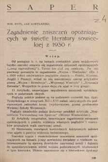 Przegląd Wojskowo-Techniczny. R. 4, 1930, t. 8, z. 4