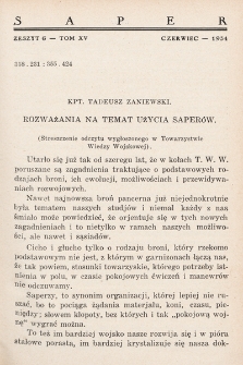 Przegląd Wojskowo-Techniczny. R. 8, 1934, t. 15, z. 6