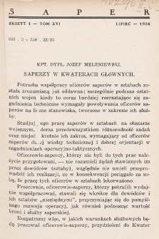 Przegląd Wojskowo-Techniczny. R. 8, 1934, t. 16, z. 1