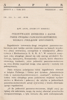 Przegląd Wojskowo-Techniczny. R. 8, 1934, t. 16, z. 3