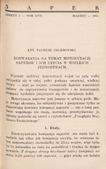 Przegląd Wojskowo-Techniczny. R. 9, 1935, t. 17, z. 3