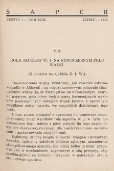 Przegląd Wojskowo-Techniczny. R. 11, 1937, t. 22, z. 1