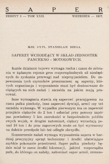 Przegląd Wojskowo-Techniczny. R. 11, 1937, t. 22, z. 3