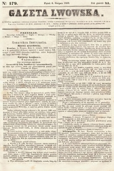 Gazeta Lwowska. 1852, nr 179