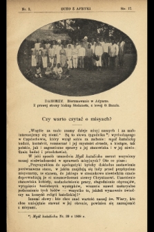 Echo z Afryki : pismo miesięczne illustrowane dla poparcia misyj katolickich w Afryce. 1909, nr 2