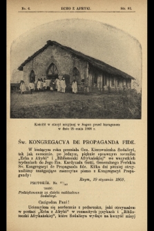 Echo z Afryki : pismo miesięczne illustrowane dla poparcia misyj katolickich w Afryce. 1909, nr 6