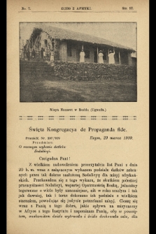 Echo z Afryki : pismo miesięczne illustrowane dla poparcia misyj katolickich w Afryce. 1909, nr 7