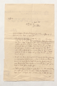 Brief von Emil Gottlieb Friedländer an Alexander von Humboldt