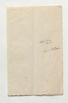 Manuskript mit dem Titel „Ueber die Geographie des Moses Chorenensis” in einem Umschlag (Ansetzungssachtitel von Bearbeiter/in)
