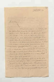 Brief von Gustav Parthey an Alexander von Humboldt