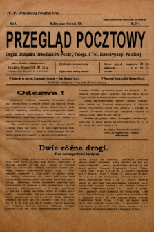 Przegląd Pocztowy : organ Związku Urzędników Poczt, Telegr. i Tel. Rzeczypospolitej Polskiej. 1929, nr 3-4