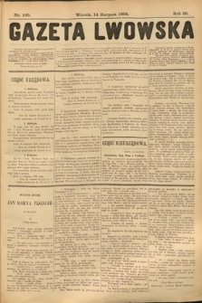 Gazeta Lwowska. 1906, nr 185