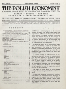 The Polish Economist : a monthly review of trade, industry and economics in Poland. 1926, nr 4