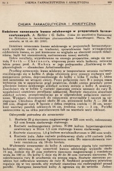 [Farmacja : czasopismo referatowe poświęcone zagranicznemu piśmiennictwu farmaceutycznemu]. 1938, nr 3