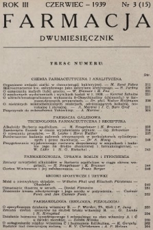 Farmacja. 1939, nr 3