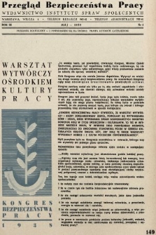 Przegląd Bezpieczeństwa Pracy : wydawnictwo Instytutu Spraw Społecznych. 1938, nr 5