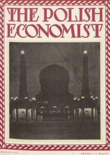 The Polish Economist : a monthly review of trade, industry and economics in Poland. 1927, nr 3