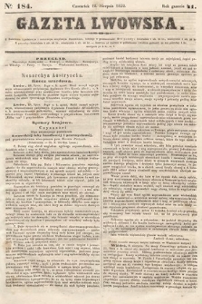 Gazeta Lwowska. 1852, nr 184
