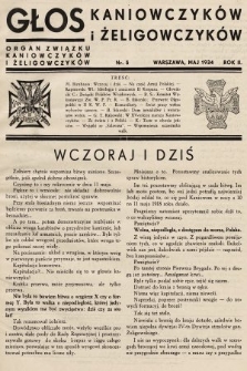 Głos Kaniowczyków i Żeligowczyków : organ Związku Kaniowczyków i Żeligowczyków. 1934, nr 5