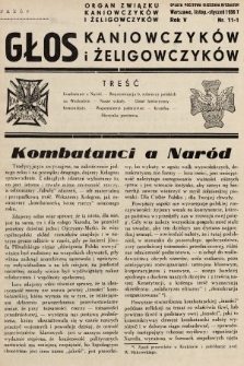 Głos Kaniowczyków i Żeligowczyków : organ Związku Kaniowczyków i Żeligowczyków. 1936, nr 11-12
