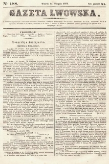 Gazeta Lwowska. 1852, nr 188