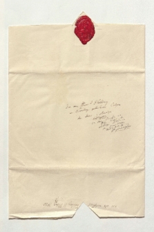 Umschlag der von Humboldt an Friedrich Wilhelm Ghillany geliehenen Dokumente bezüglich der Grographiegeschichte von Amerika (Ansetzungssachtitel von Bearbeiter/in)