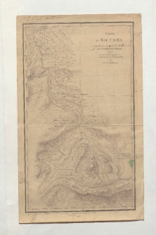 Zeichnung der Karte des Rio Caura (Ansetzungssachtitel von Bearbeiter/in)