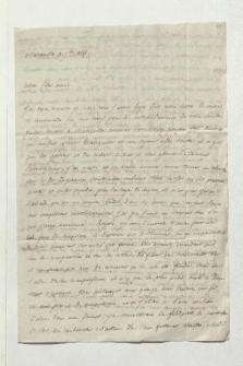 Brief von Jean-Baptiste Boussingault an Alexander von Humboldt