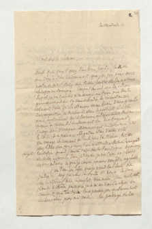 Brief von Alphonse de Moges an Alexander von Humboldt