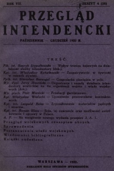 Przegląd Intendencki : kwartalnik wydawany staraniem Koła Oficerów Intendentów. 1932, nr 4