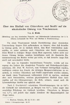 [Zeitschrift für Gärungsphysiologie, Allgemeine, Landwirtsschaftliche und Technische Mykologie. Bd.4, 1914, Heft 3]