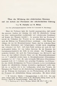 [Zeitschrift für Gärungsphysiologie, Allgemeine, Landwirtsschaftliche und Technische Mykologie. Bd.4, 1914, Heft 5]