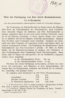 [Zeitschrift für Gärungsphysiologie, Allgemeine, Landwirtsschaftliche und Technische Mykologie. Bd.5, 1914, Heft 3]