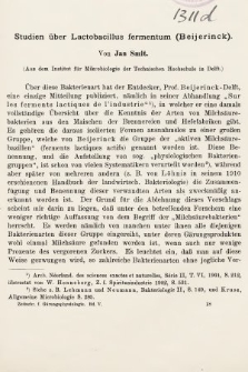 [Zeitschrift für Gärungsphysiologie, Allgemeine, Landwirtsschaftliche und Technische Mykologie. Bd.5, 1914, Heft 4]