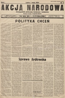 Akcja Narodowa : dwutygodnik polityczny, społeczny i kulturalny. 1934, nr 3