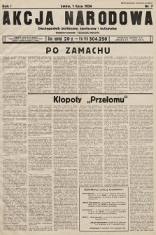 Akcja Narodowa : dwutygodnik polityczny, społeczny i kulturalny. 1934, nr 7