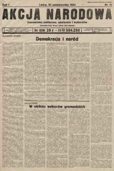Akcja Narodowa : czasopismo polityczne, społeczne i kulturalne. 1934, nr 14