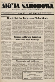Akcja Narodowa : czasopismo polityczne, społeczne i kulturalne. 1935, nr 6