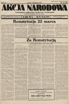 Akcja Narodowa : czasopismo polityczne, społeczne i kulturalne. 1935, nr 10