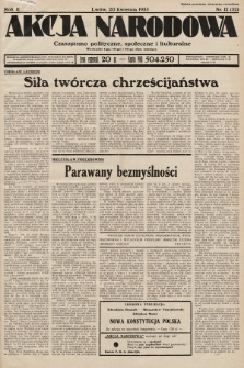 Akcja Narodowa : czasopismo polityczne, społeczne i kulturalne. 1935, nr 12