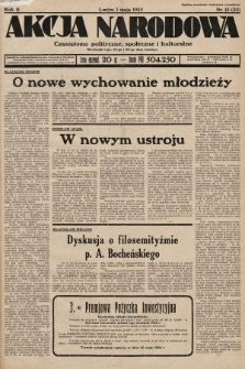 Akcja Narodowa : czasopismo polityczne, społeczne i kulturalne. 1935, nr 13
