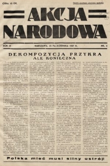 Akcja Narodowa. 1937, nr 3
