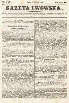 Gazeta Lwowska. 1852, nr 197